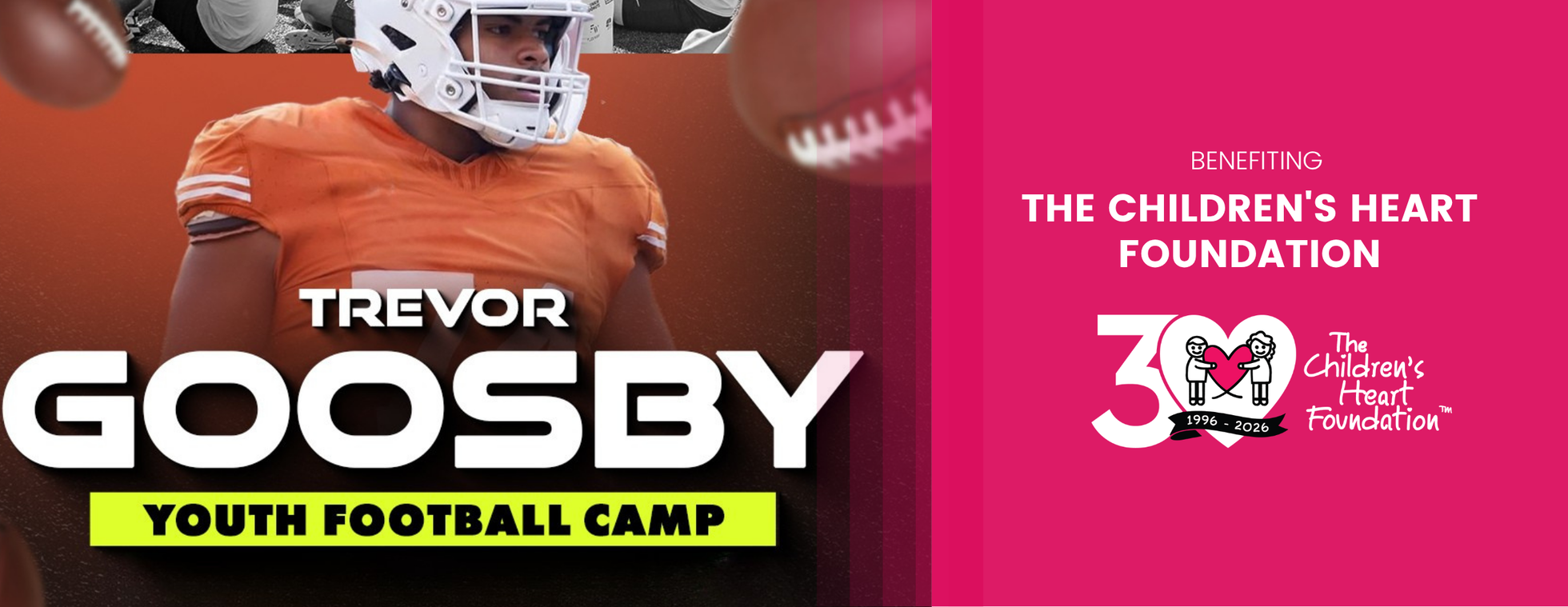 Trevor Goosby Football Camp: Support CHD Research